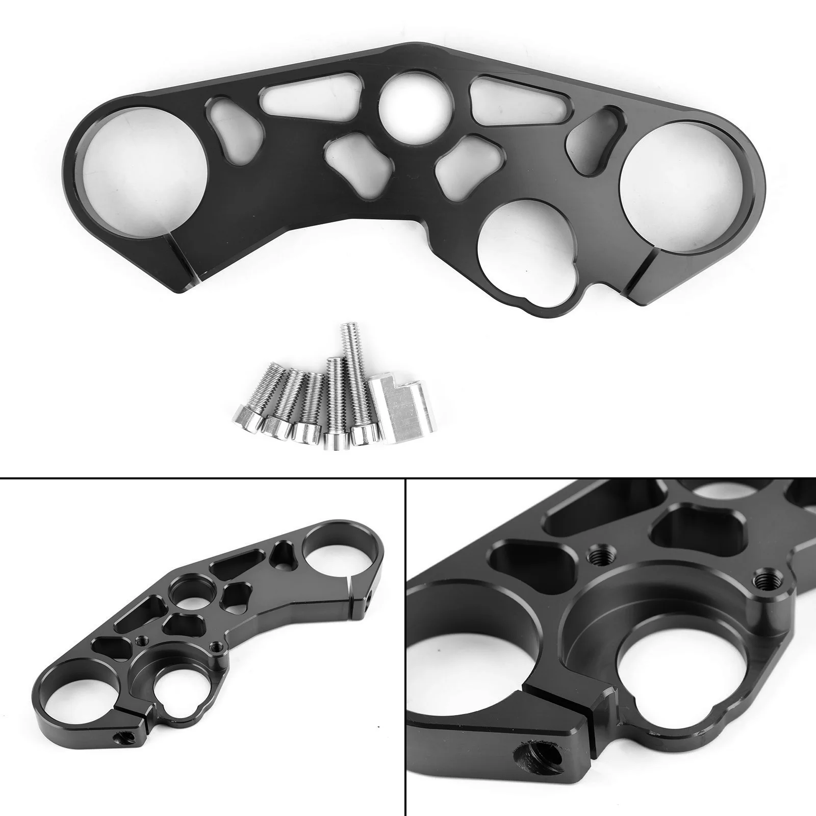 Areyourshop for SUZUKI GSXR 600 750 2006-2010 1000 2017-2018 낮추기 트리플 트리 프런트 어퍼 탑 클램프 오토바이 액세서리