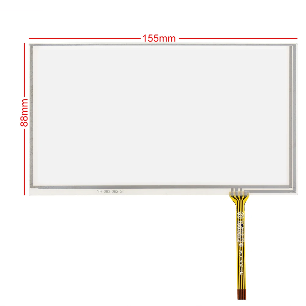 For 6.5inch 4-wire plug-in type 155*88 Resistive Digitizer Touch Screen Panel Glass Sensor
