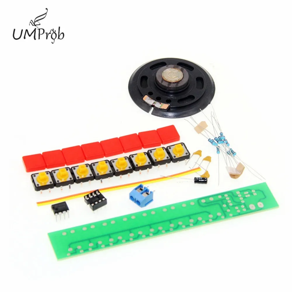 DIY Electronic Eight Note Keyboard Production Kit NE555 Keyboard Parts for Music Project