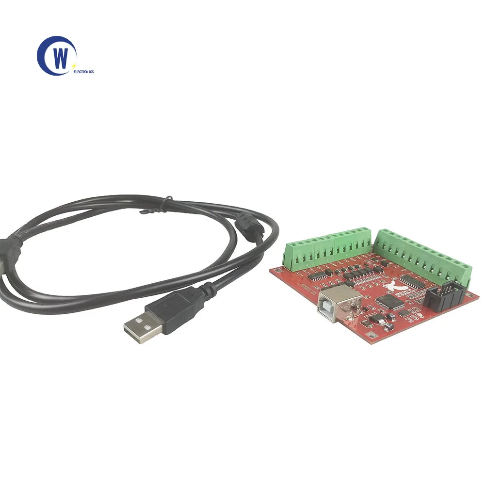 CNC Red Breakout Board USB MACH3 100Khz 4 Axis Interface Driver Motion Controller Driver Board