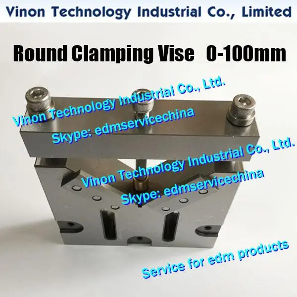 Round Clamping Vise 0-100mm for WEDM Machining, Stainless Steel Precision Vice for clamping round workpieces 0-100mm