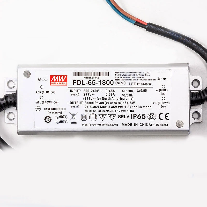 FDL-65 -1550/1800 FDLC-80/100 FDHC-100L/100H  Constant Power Mode LED Driver with PFC for LED flood/street/architectural light