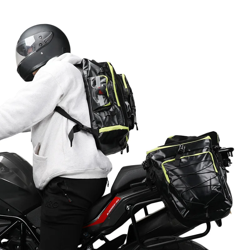 Walk Motorcycle Brigade Equipment Motorcycle Rear Seat Bag Shelf Bag Side Bag Side Bag a6338