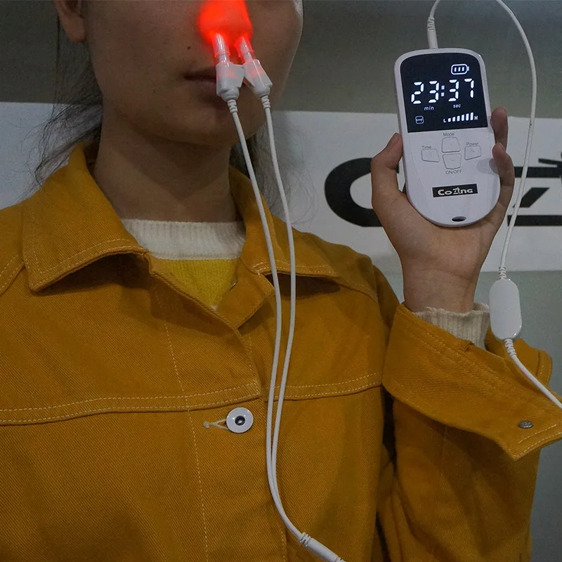 

Nose Rhinitis Sinusitis Cure Therapy Hay fever Low Frequency Pulse Laser instrument Sinus Allergies Adult children treat