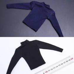1/6 Long Sleeve High Collar Sweatshirt  Hoodless Sweater Shirt Clothes Accessories for 12
