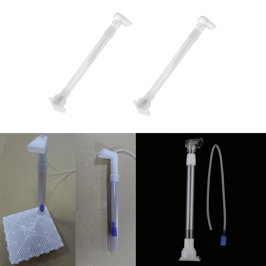 2Pcs Aquarium Bottom Filter Under Gravel Filter Air Pipe Fish Tank Pond Water Tube Accessories for Home Aquariums