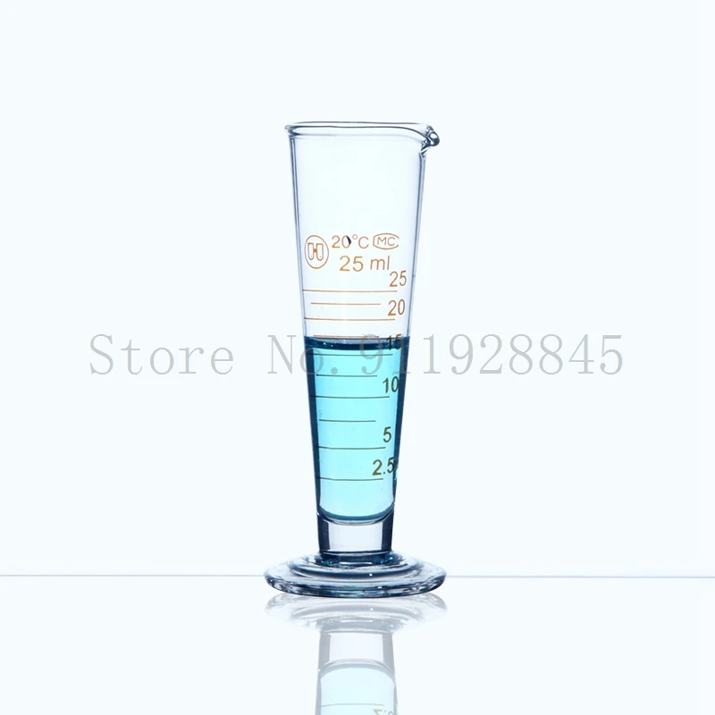 Lab Graduated tapered Measuring Cup Beaker Triangular Conocal Cylinder Laboratory Equipment