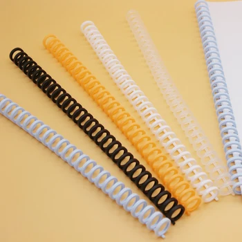 4 adet 10mm 30 Delik Gevşek yapraklı Plastik Bağlama Halkası Bahar Spiral Yüzükler Çocuk için A4 A5 A6 kağıt defter Kırtasiye Ofis Kaynağı