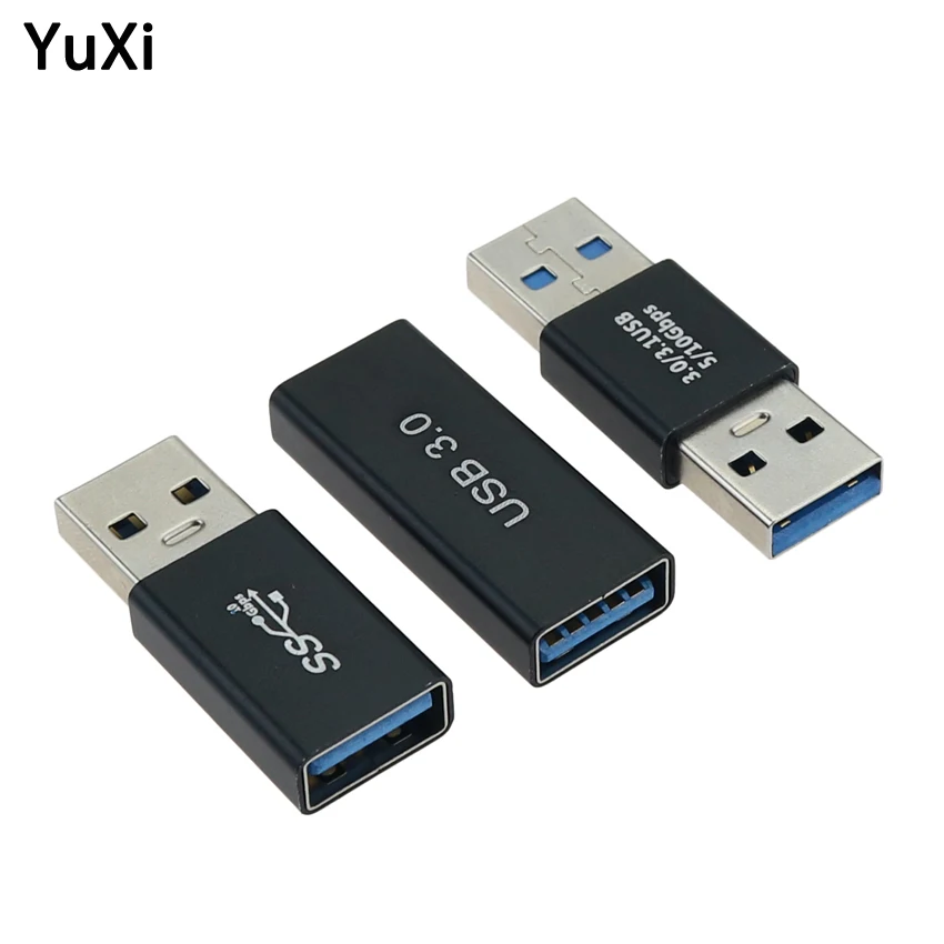 1pc USB 3.0 Coupler Male / Female to Female Adapter Super Speed USB 3.0 Coupler Extender Connection Converter