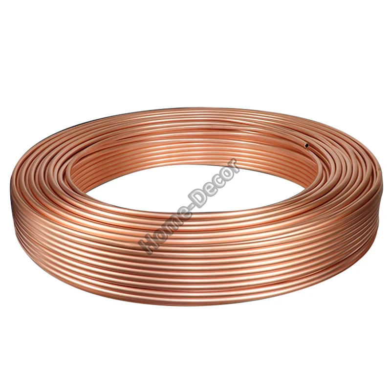 1 Meter Copper Tube For DIY Computer Cooler AC Tube , Oil Copper Pipe , Heat Conduction Pipe Heat Radiated Tube
