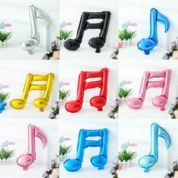 2Pcs/Pair Mix Musical Notes Balloons Quaver Shaped Balloons Birthday Party Decorations Music Theme Supplies Gifts Wedding Decors