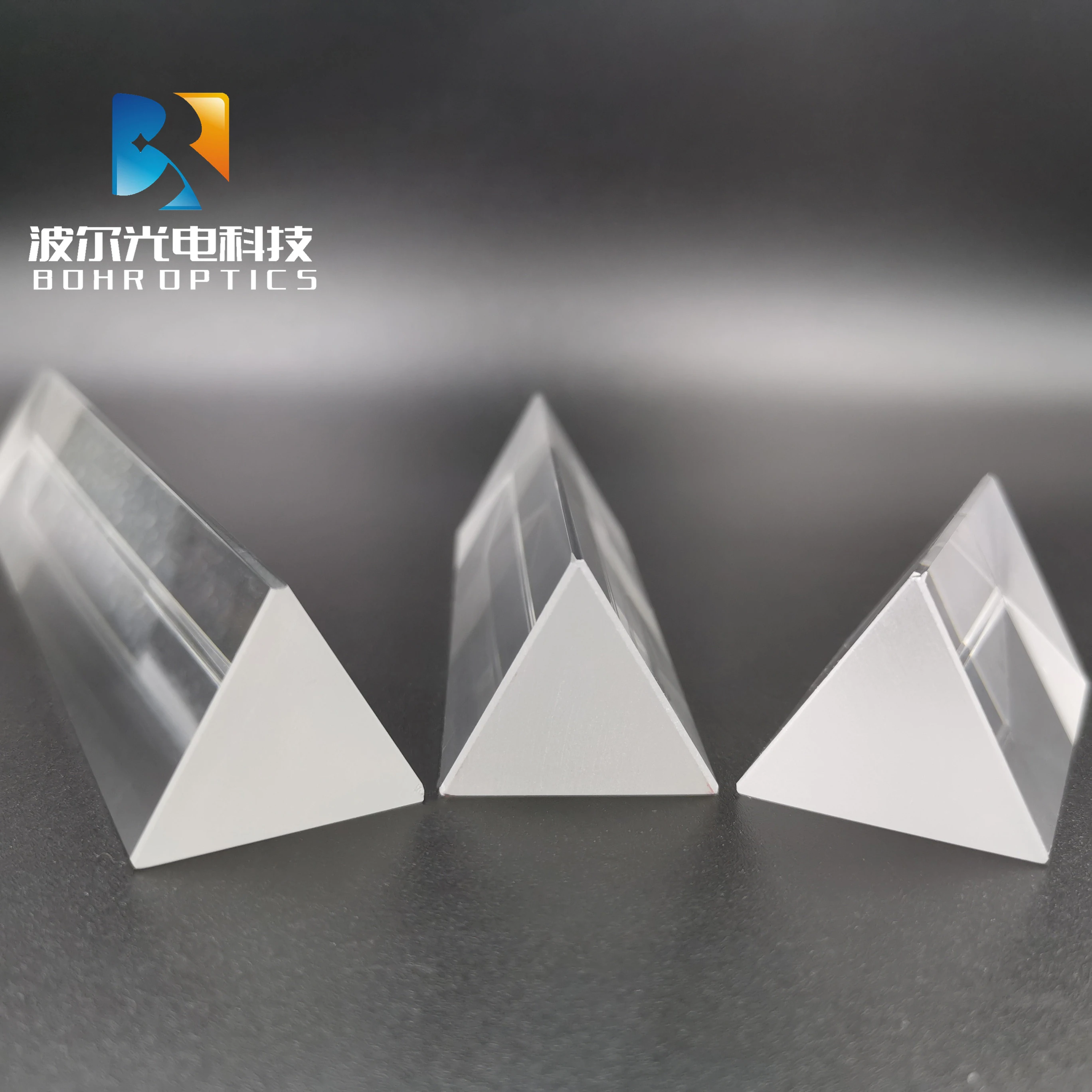 Prisma Triangular BK7 para niños, prismas ópticas de vidrio, enseñanza de física, espectro de luz refractado, arcoíris, estudiantes