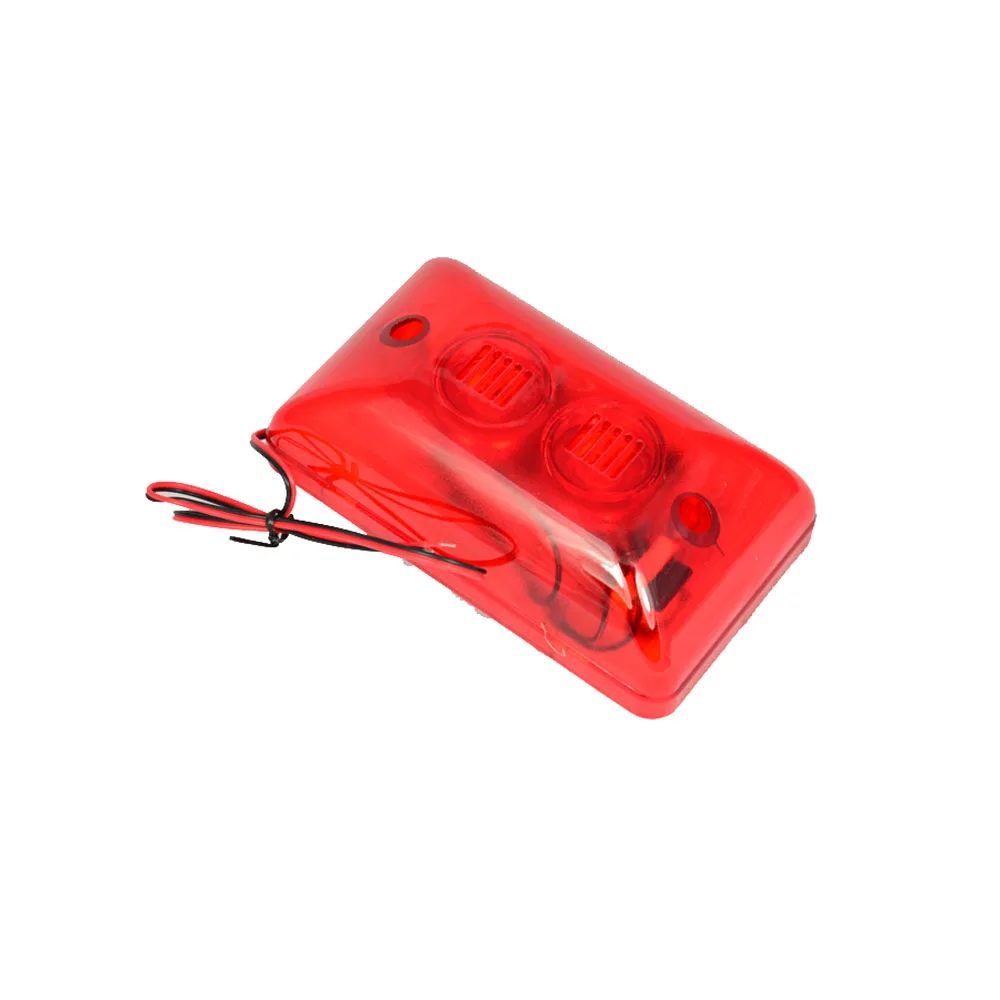 10 PCS Red Color Wire Use Strobe Siren For Security Alarm Anti Theft Double Siren Inside 120db Louder Speaker