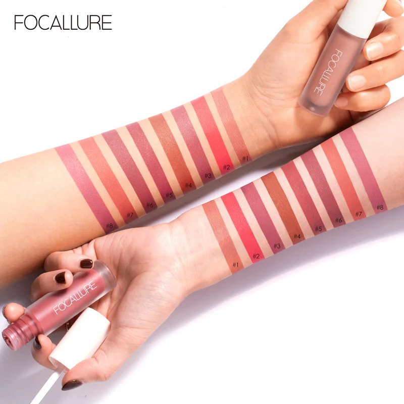 FOCALLURE Lipstick Gloss Waterproof Long Lasting Moist Lip Makeup Liquid Lip Stick Makeup Cosmetic FA134