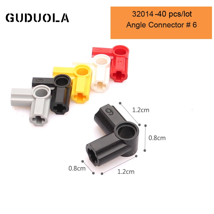 

Guduola Parts 32014 Angle Connector # 6 Building Block MOC Part Connector Accessories Assembly Educational Toy 40pcs/lot