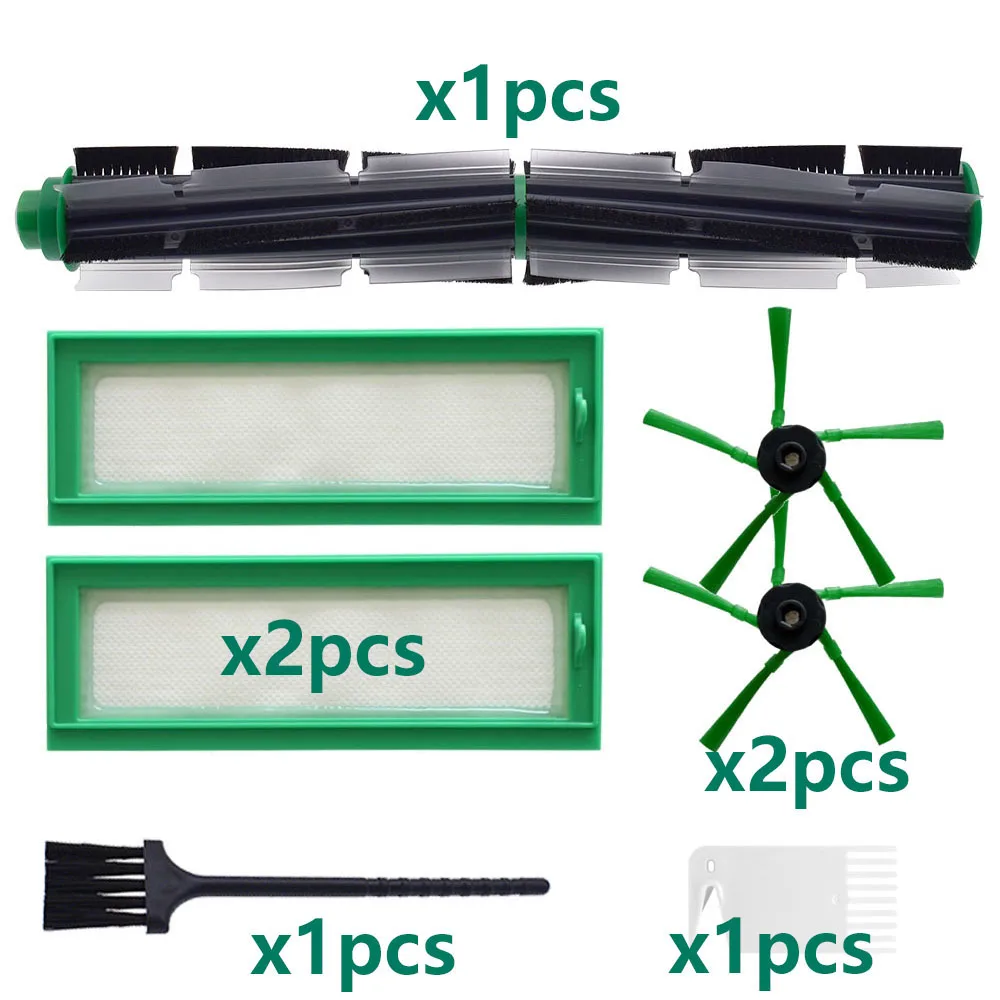 

Основной ролик, боковая вращающаяся щетка и Hepa-фильтр, совместимый с Vorwerk VR200 Запчасти для пылесоса посылка, сменный комплект