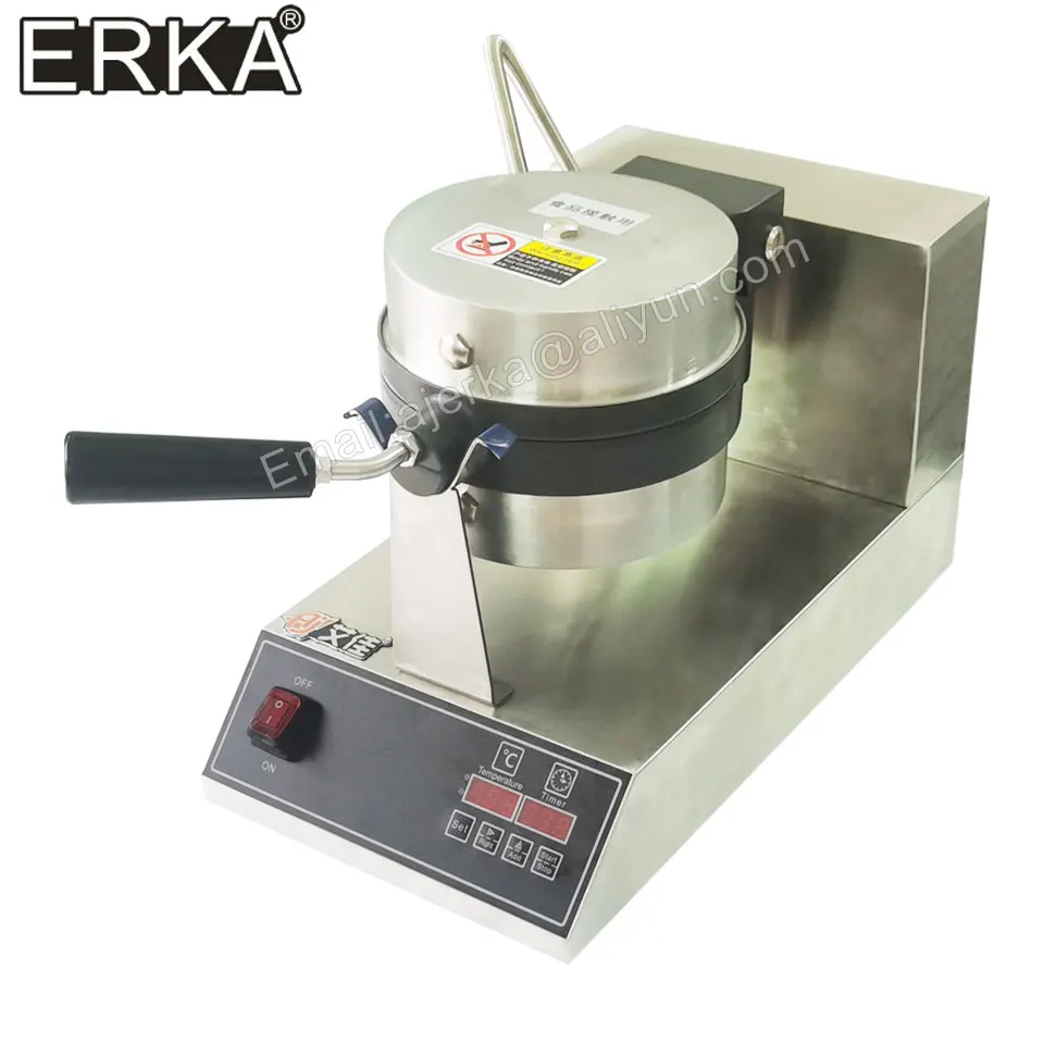 ERKA Italian Toaster Ice Cream Burger maker with Crash Pearl Sandwich Non-Stick Double-sided Heating breakfast