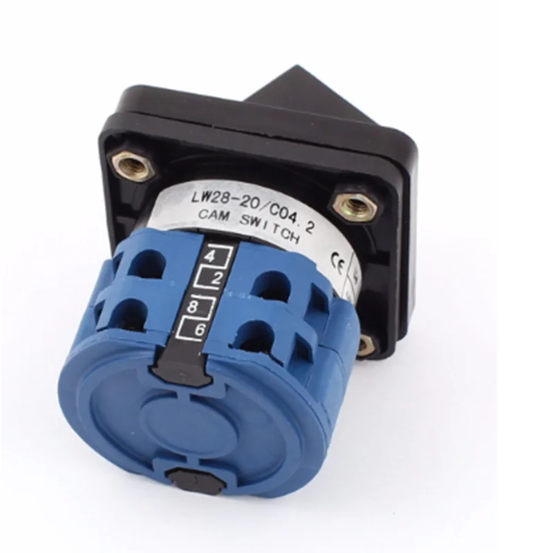 20A 660V 3 Position 0-1-2 8 Terminals Rotary Cam Changeover Switch LW28-20