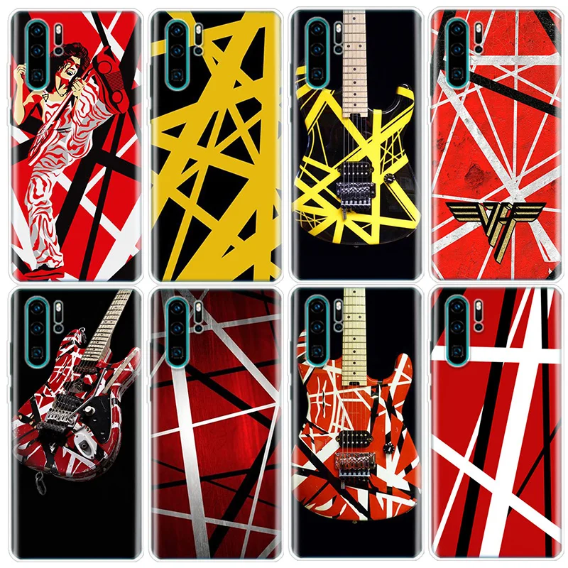 Eddie Van Halen Graphic Guitar Phone Case For Huawei P Smart Z 2021 Y5 Y6 Y7 Y9 Honor 50 20 Pro 10i 9 Lite 9X 8A 8S 8X 7S 7X 7A