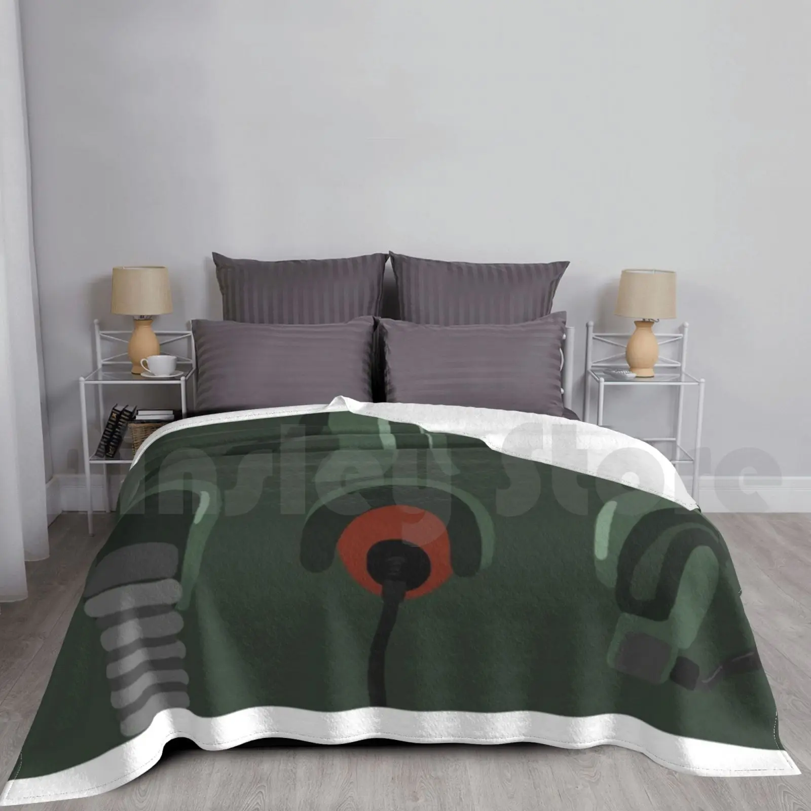 Airforce Pilot Oxygen Blanket Super Soft Warm Light Thin Gas Army Cockpit Pilot Airforce Patriotic Usa