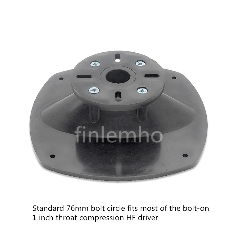 2PC DJ ลำโพงทวีตเตอร์ Horn รูปไข่ Waveguide 195*195มม.1 "สำหรับโฮมเธียเตอร์เสียงระดับมืออาชีพผสม Public Address