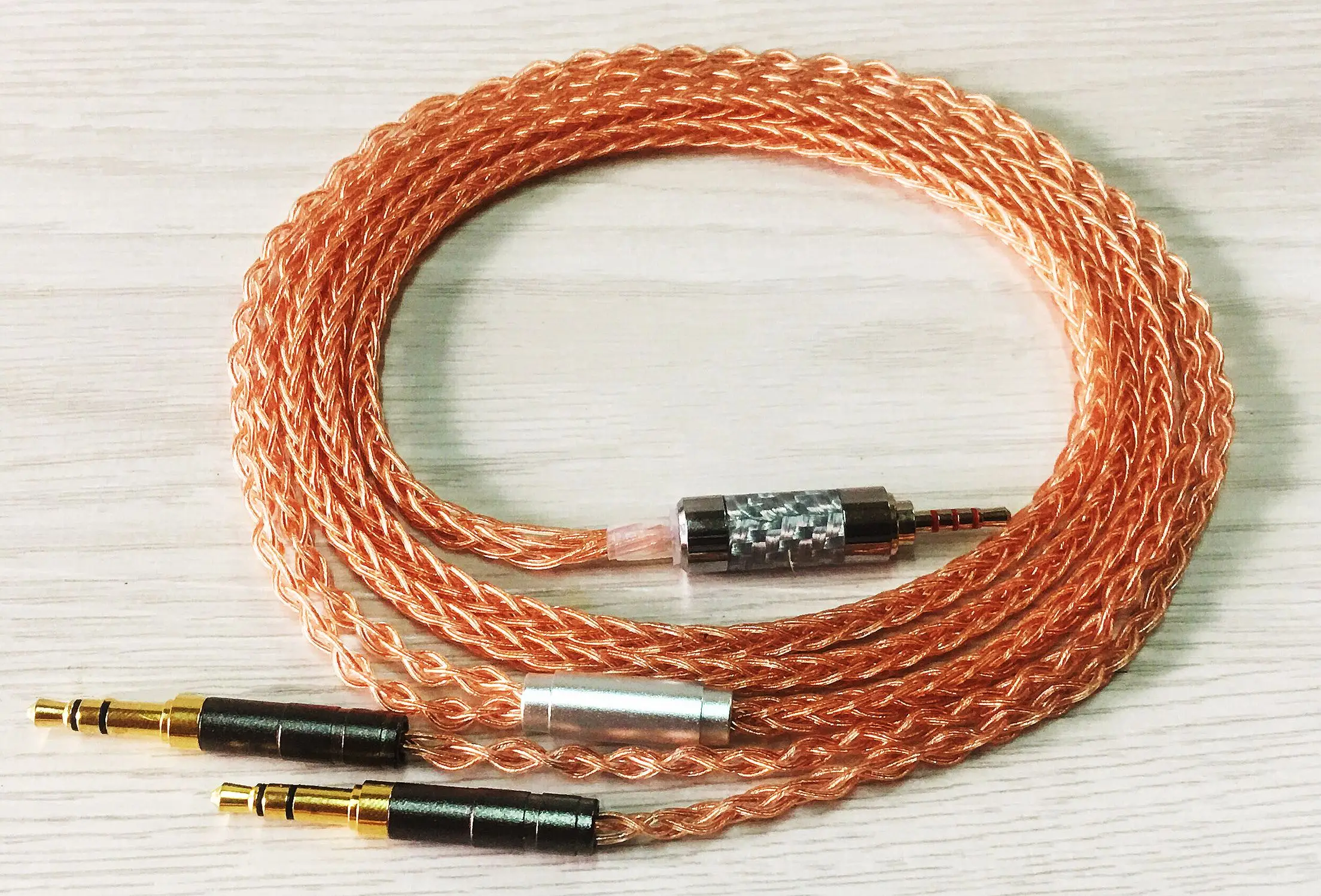 Audiocrast 8 코어 7N OCC 단일 크리스탈 구리 헤드폰 업그레이드 케이블 Sundara Aventho focal elegia t1 t5p D7200 MDR-Z7