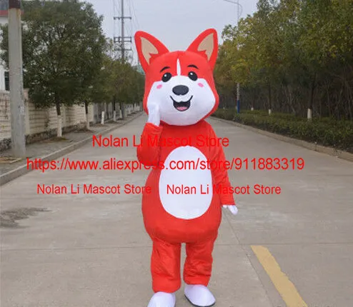 Costume della mascotte del cane Husky di alta qualità Set Fox Cosplay Birthday Party Game Display pubblicitario esterno Unisex taglia adulto 1157