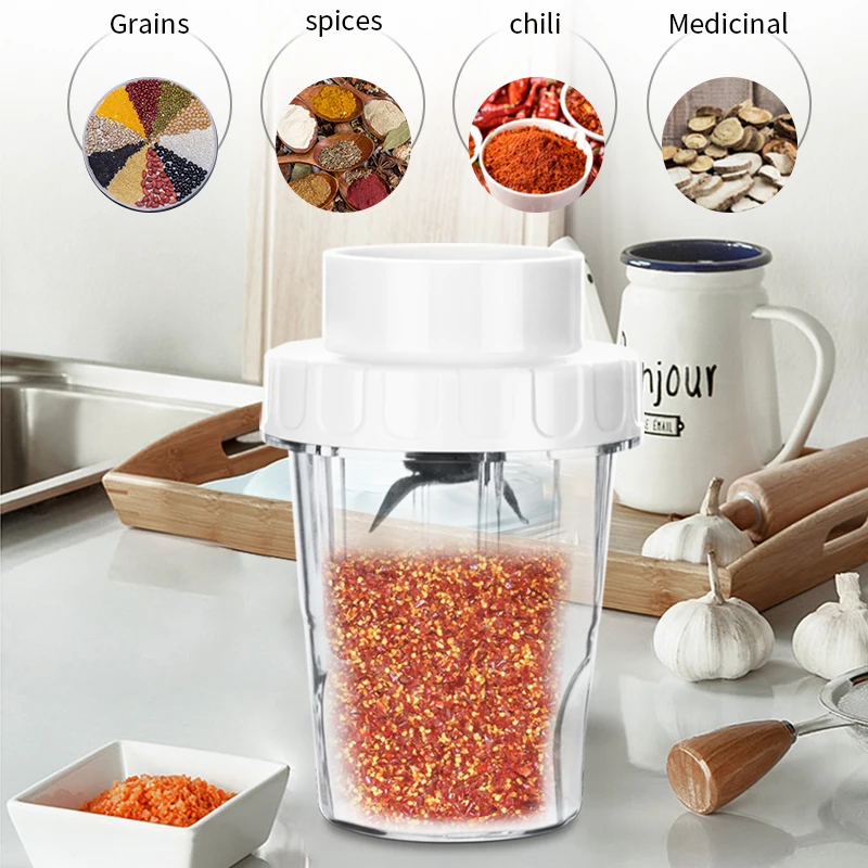 Bianco Delfino BPA Libero 5 in 1 Elettrico Blender Mixer 250W Verdura A Base di Carne Smerigliatrice Robot da Cucina Frullato Di Frutta Da Cucina macchina
