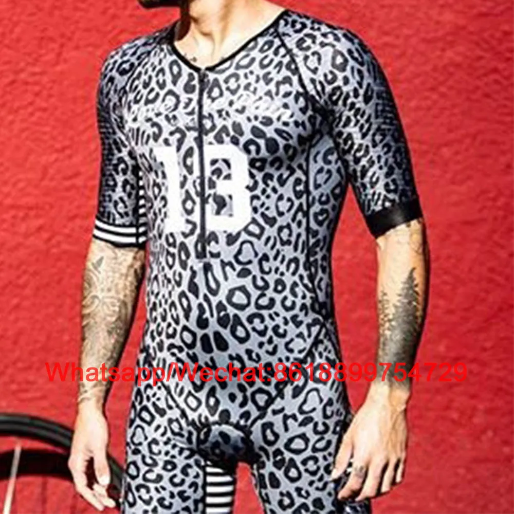 Tuta da ciclismo Aero manica corta estate Triathlon abbigliamento bicicletta Speedsuit Bike Trisuit tuta da bici costumi da bagno Kit sportivo