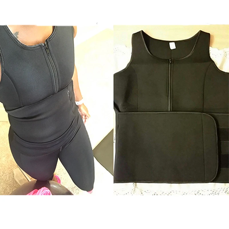 Plus rozmiar gorset Waist Trainer kobiety gaine ventre plat Sweat, kamizelka Sauna shapewear urządzenie do modelowania sylwetki odchudzanie