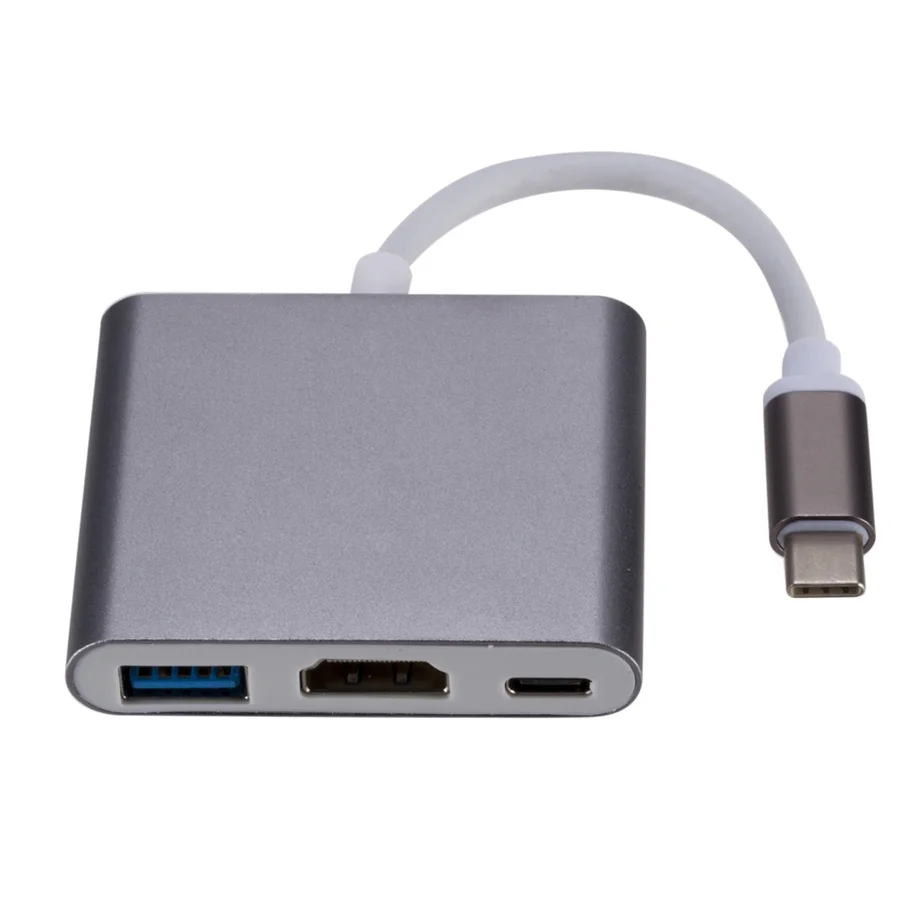 USB C HDMI Type c Hdmi mac 3.1 Converter Adapter Typec to HDMI/USB 3.0/Type-C Aluminum For Apple Macbook adapter USBC HUB