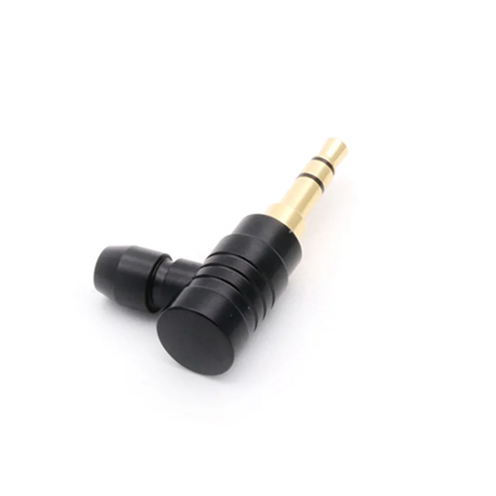 1PC Jack 3.5mm 3 polak Stereo Audio kąt prosty kołłątaja wtyczka kabel typu Jack Adapter lutowniczy złącze