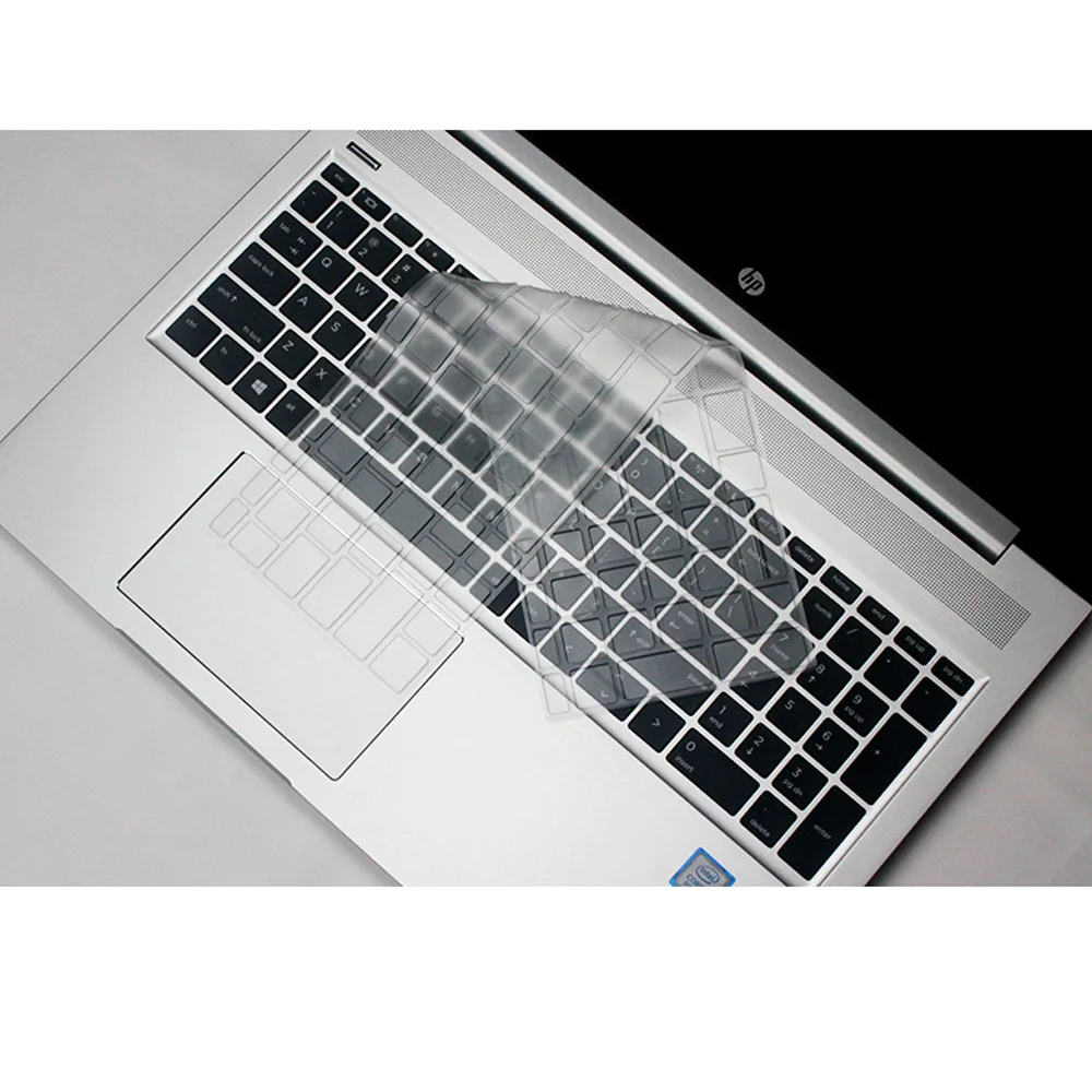 Keyboard Silicone Skin Cover Protector for HP probook 450 G6 G7 15.6 inch 2019 2020 anti-dust waterproof Transparent TPU