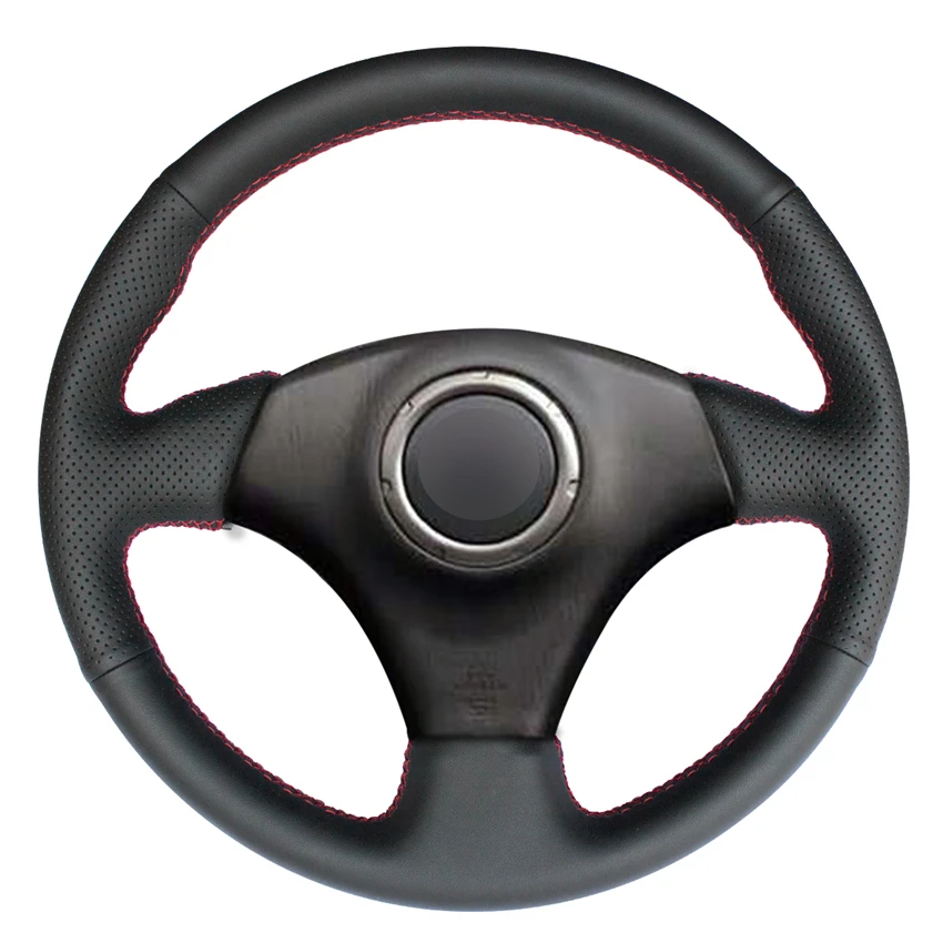 Hand-stitched Black Leather Car Steering Wheel Cover for Toyota RAV4 Celica Matrix MR2 Supra Voltz Caldina MR-S