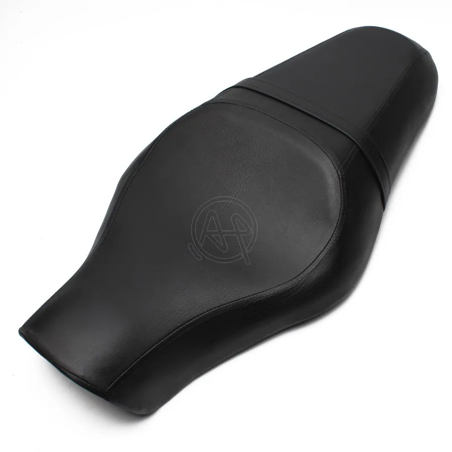 Motorrad Schwarz Fahrer Hinten Passagier Zwei Up Sitz für Harley Sportster XL 883 1200 48