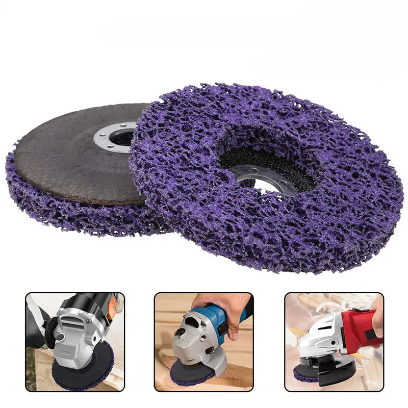 125mm Poly Strip Disc Abrasive Wheel Paint Rust Remover Clean Grinding Wheels for Durable Angle Grinder Car Truck Motorcycles