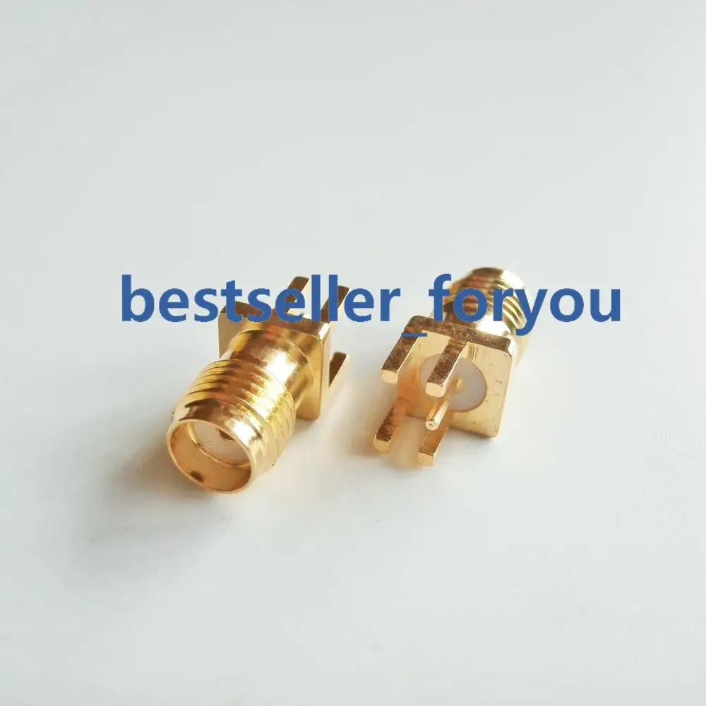 10X SMA Female Jack PCB Edge Mount Solder RF Adapter Connector