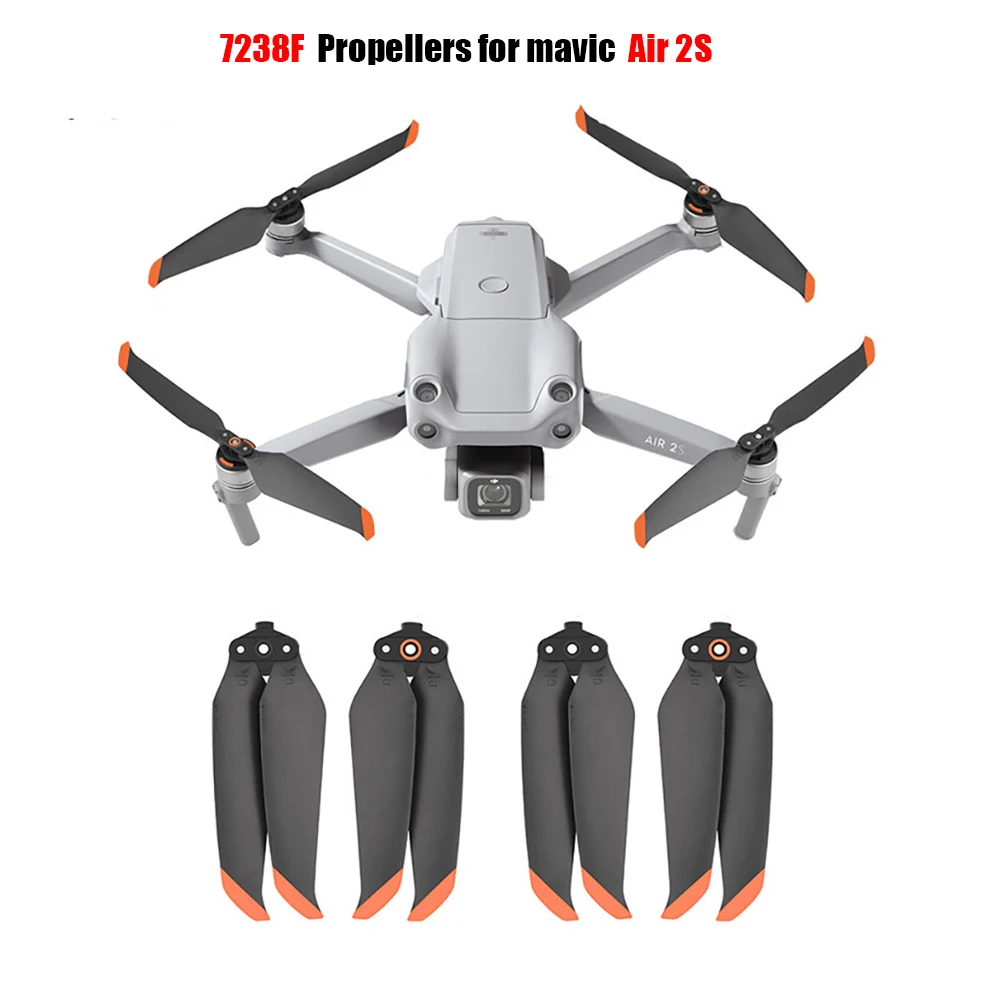 Пропеллеры 7238F для DJI Air 2/2S, быстросъемные реквизиты, лопатка с низким уровнем шума, стандартная запасная часть, новые аксессуары для телефона