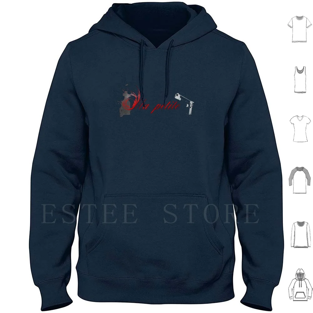 Ma Petite sudaderas con capucha de manga larga Anita Blake Necromancy Gun Shoot arma sangre vampiro demonio gótico oscuro negro Night Kill