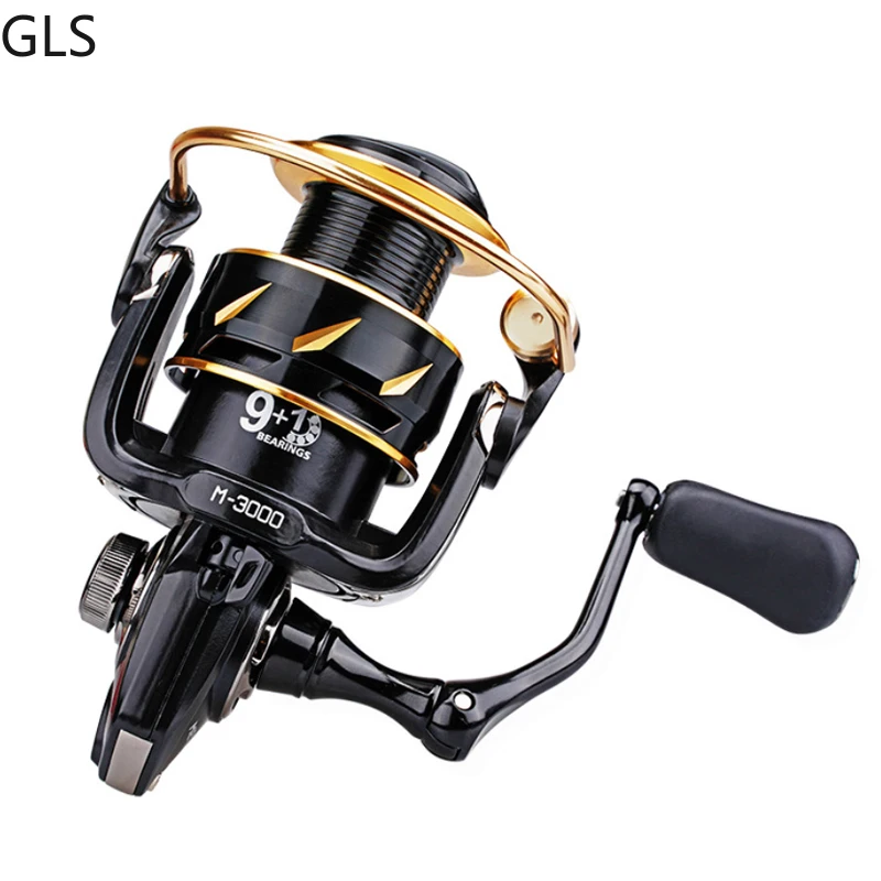 

GLS Brand 1000 2000 3000 4000 Series 5.2:1 Gear Ratio Spinning Wheel 9+1BB Ultra Light Freshwater/Saltwater Fishing Tackles