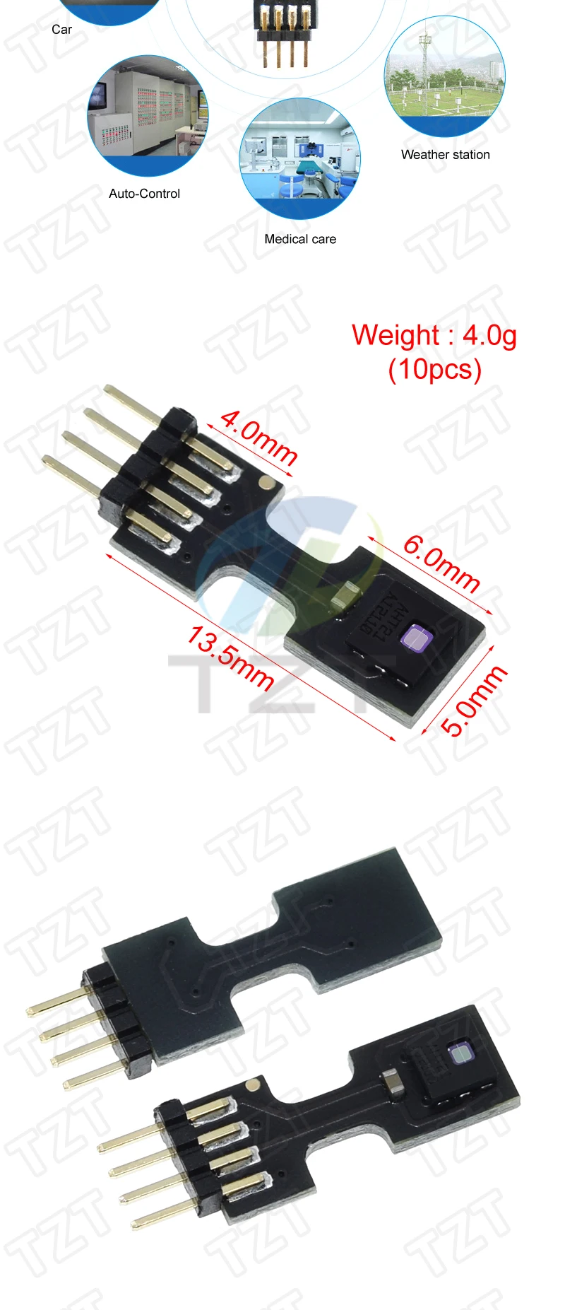 Das Temperatur- und Feuchtigkeitssensormodul AHT25 AHT21 ersetzt AHT10 zur Optimierung digitaler Signal-Feuchtigkeitssensoren für Arduino – Detail 5