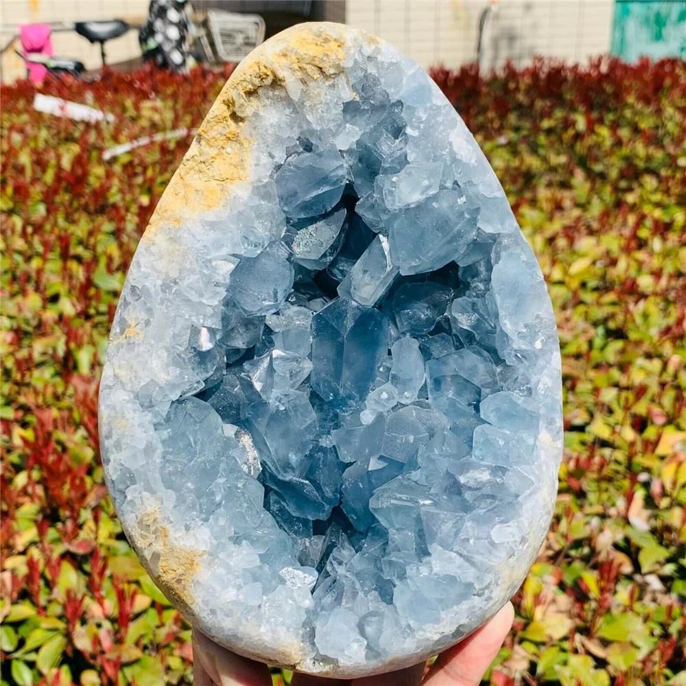 Natural ultramarine lapis lazuli cluster crystal cave specimens from Madagascar