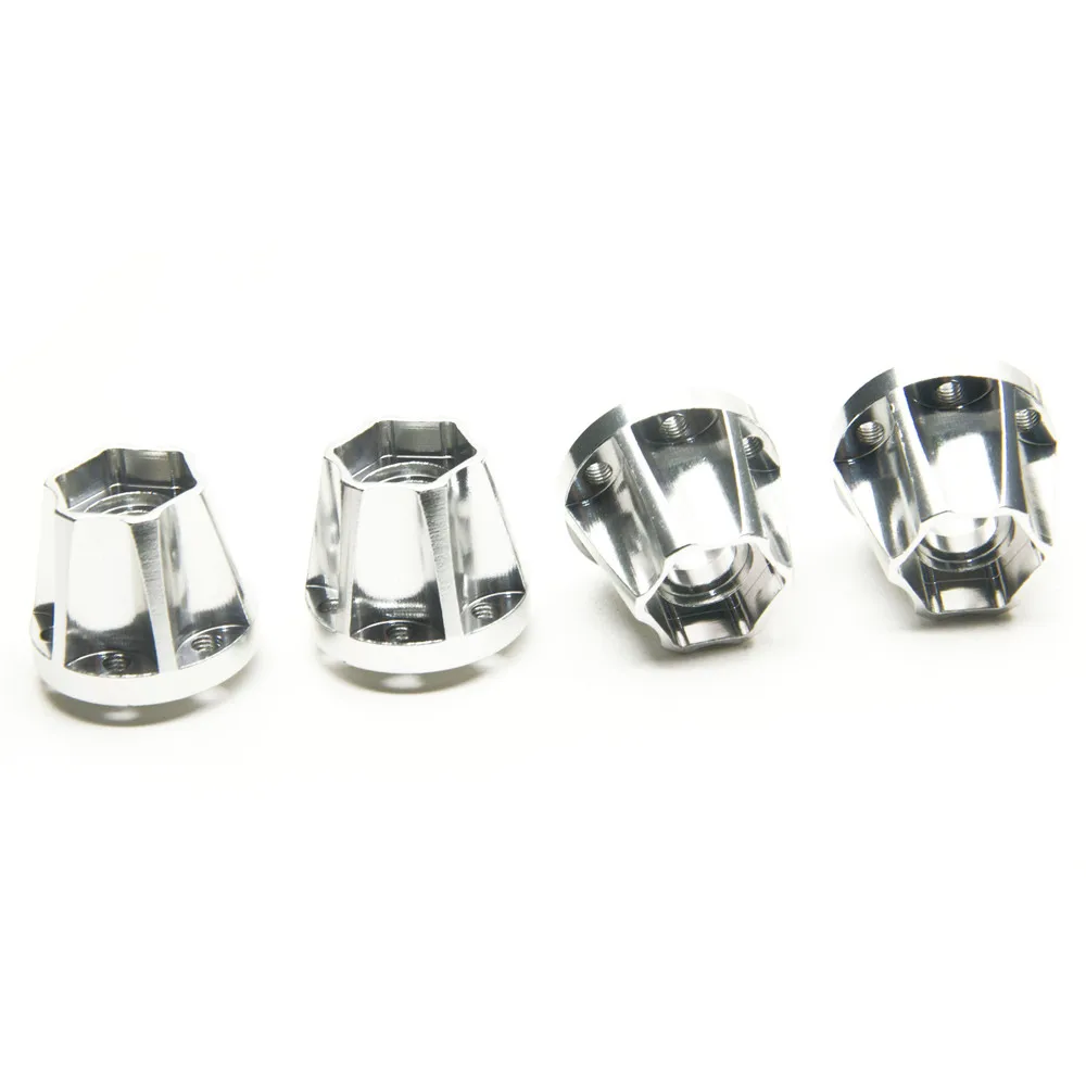 YEAHRUN 4PCS 12mm Hex Wheel Adapter 11/14.5/17.5/20.5mm Height for 1.9inch Wheel Rims Hubs 1/10 Axial SCX10 TRX4 RC Crawler Car