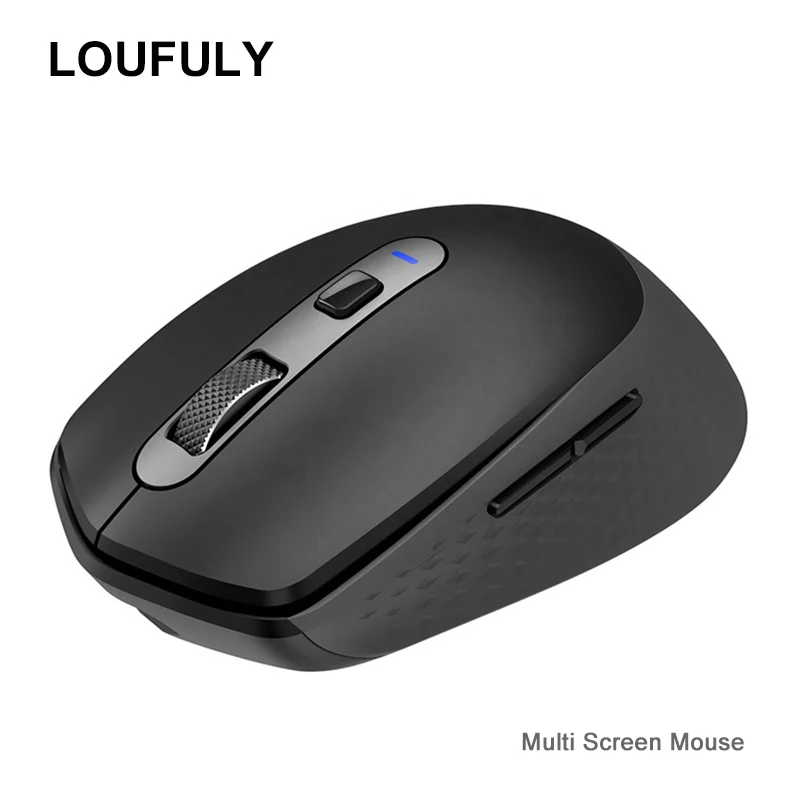

Wireless Multi-screen Mouse Rechargeable Mice Mute Multi-device Switch Fiow Copy 2.4G Mouse WirelessFor Laptop Desktop PC