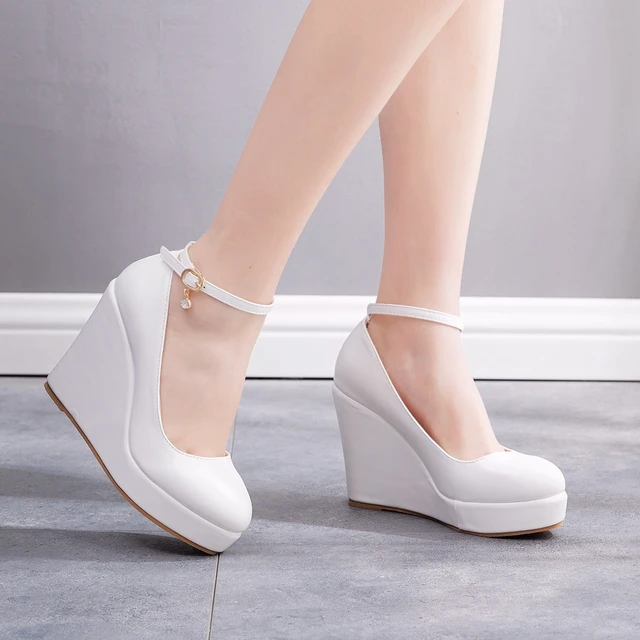 Scarpe sposa zeppa clearance