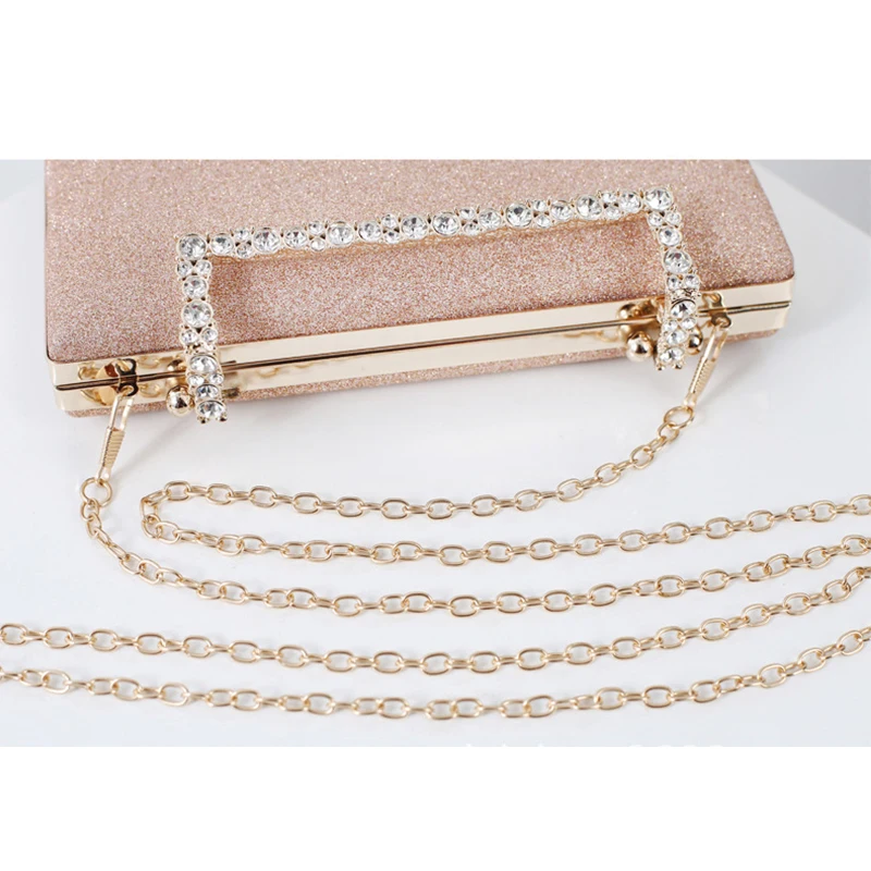 Glitter Wedding Clutch Bag for Women Luxury Diamond Party Evening Bag Chain Shoulder Bag Elegant Clutch Purse and Handbag ZD1904