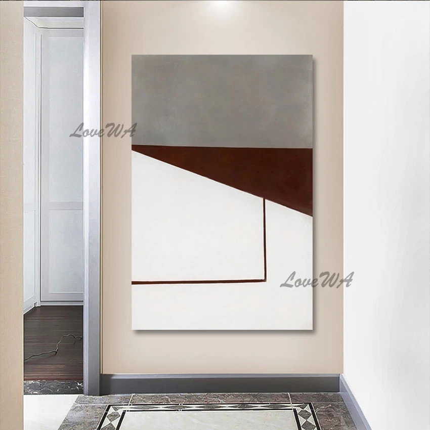 Unframed Abstract Painting Oil Wall Picture for Restaurant, Modern Simple and Graceful, China Import Item, Home Decoration