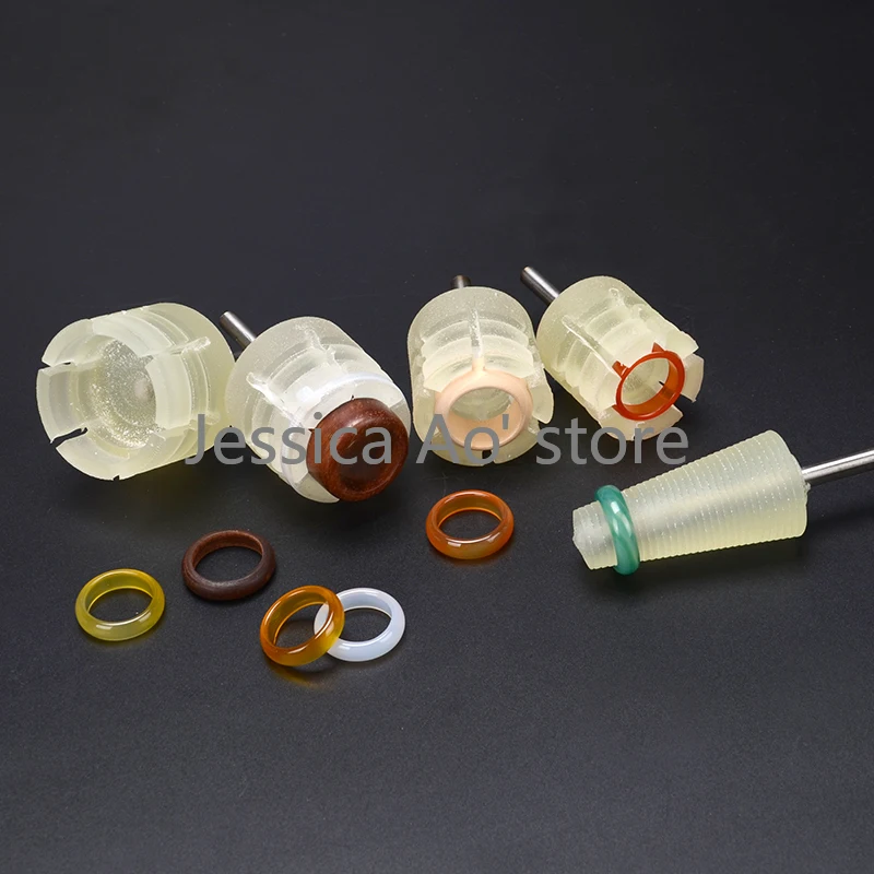 Anello conico manicotto agata giada anello rettifica strumenti lucidatura interna ed esterna asta di fissaggio mandrino in Silicone