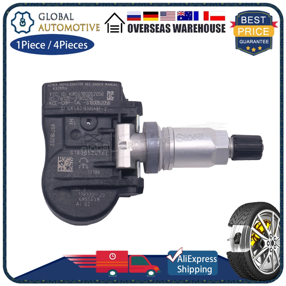 433Mhz TPMS Tire Pressure Sensor 36106856209 36106881890 6855539 FOR BMW 1-Series F21 3-Series F30 F31 F34 2012-2020 TPMS