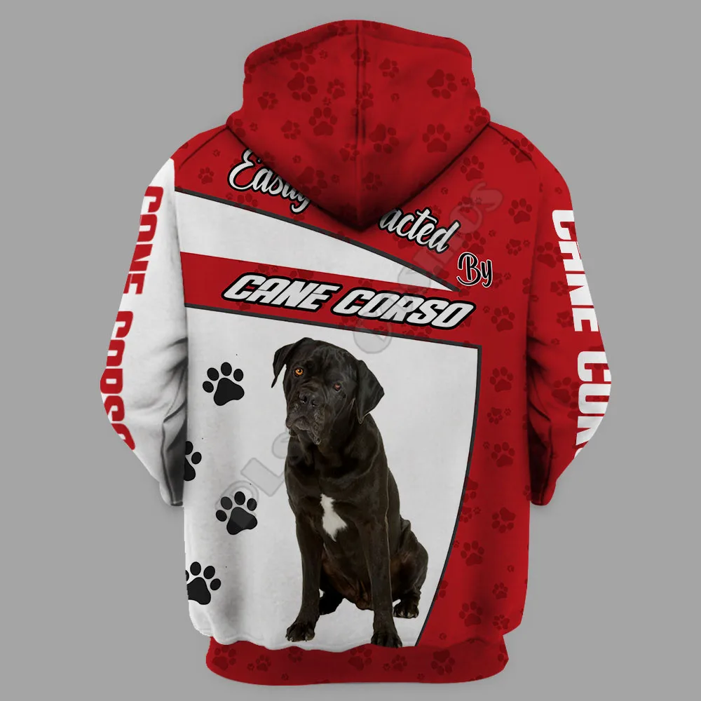 Cane Corso-sudaderas con capucha 3D para hombre y mujer, jersey estampado, sudaderas divertidas, suéter de animales a la moda, envío directo